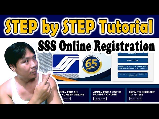 How to SSS Online Registration 2023 | Step by Step Tutorial