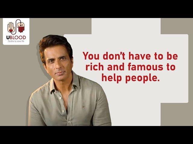 UBlood- You Don’t Need Money to Save People | Ft. Sonu Sood