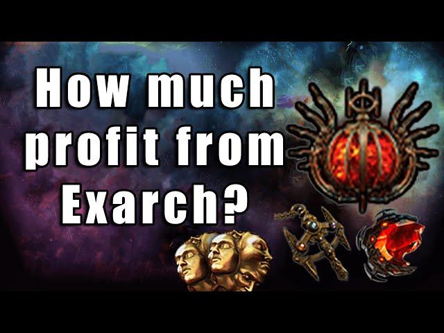 [3.18] How Much Profit is Exarch? | Loot From 100 Uber Exarchs| Path of Exile Sentinel