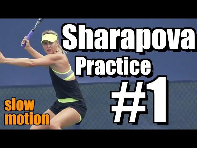 Maria Sharapova in Super Slow Motion | Forehand and Backhand #1 | Western & Southern Open 2014