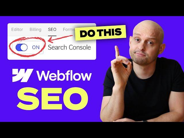 Do THIS for SEO on Webflow Sites | Step by Step Guide