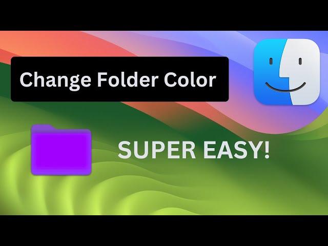 Change Folder Color on Macbook! | MacOS 2024