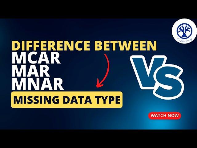 Understanding Types of Missing Data: MCAR, MAR, and MNAR #datascience  #dataanalysis