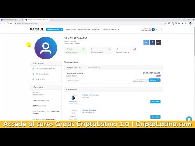 Qué es y cómo funciona PAXFUL - Cómo Comprar Bitcoins en Exchange Online (Mercado P2P)