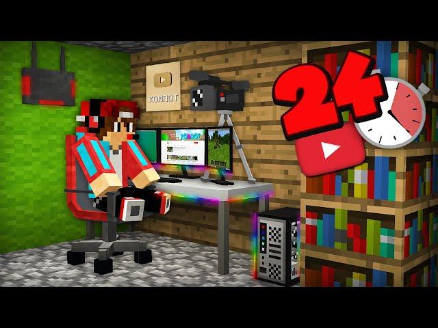 Я СТАЛ ЮТУБЕРОМ НА 24 ЧАСА В МАЙНКРАФТ | Компот Minecraft