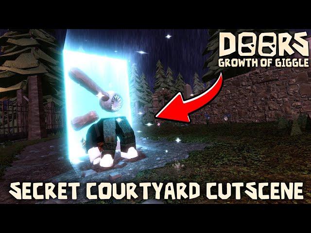 Roblox DOORS : New Secret Courtyard Cutscene in Growth of Giggle