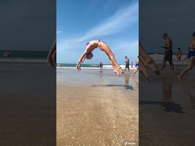 Beach-nastics  #flip #circus #circusartist #acrobat