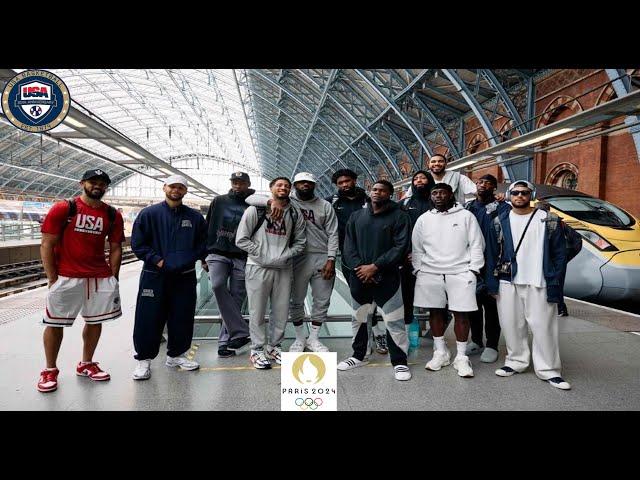 Lebron James & the TeamUSA arrived at the Lille-Europe train station, France early in the afternoon