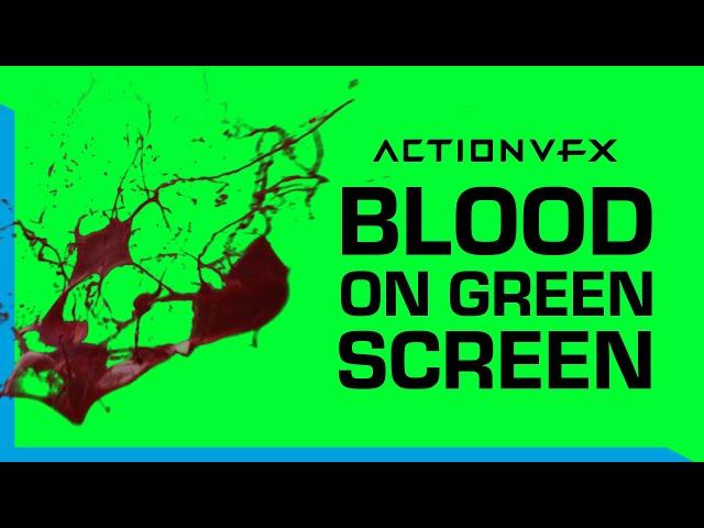 Free Green Screen Blood & Gore Effects - 10 Clips in HD | ActionVFX Stock Footage
