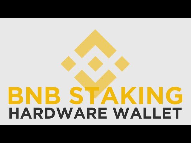 Staking BNB with a Hardware Wallet (Ledger)