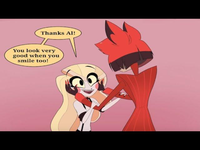 [Hazbin Hotel Comic Dub] when you REALLY smile... (Charlastor Ship)