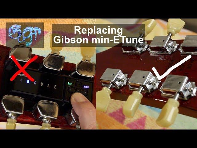 Replacing Gibson min-ETune tuners on a Gibson SG