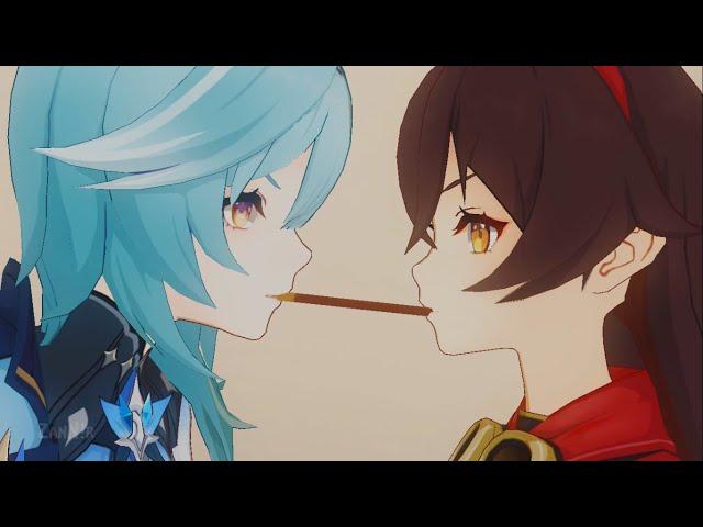 Pocky Game [MMD Genshin Impact]