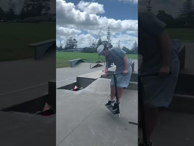 5.0 grind on scooter  #grinds #scootering #pro