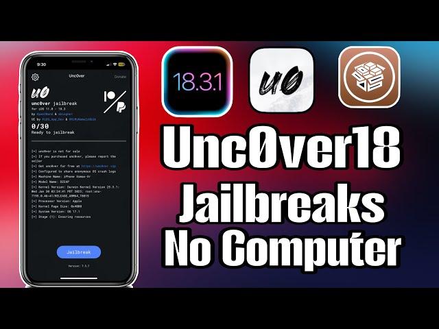 NEW METHOD! Unc0ver Jailbreak iOS 18.3.1 - iOS 14 No Computer All Devices