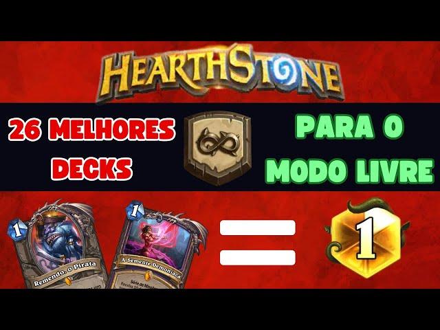 26 DECKS PARA PEGAR LENDA NO MODO LIVRE DO HEARTHSTONE - MELHORES DECKS????(listas na descrição)