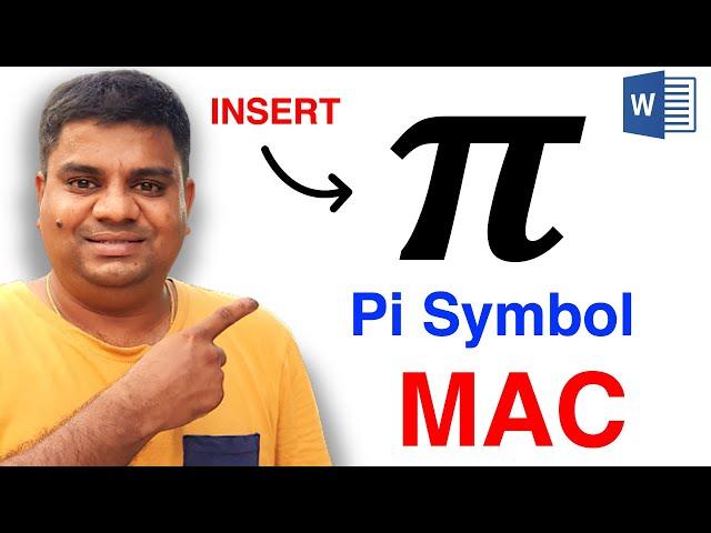 How To Insert Pi Symbol In Word (MAC) - π