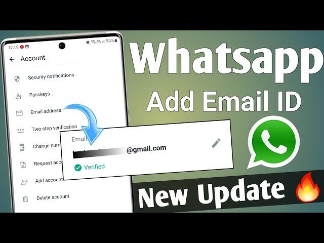 whatsapp new update | how to add gmail in whatsapp | whatsapp me email id kaise add kare