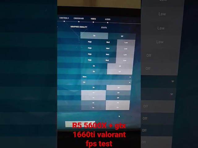 R5 5600X + Gtx 1660ti valorant fps test #gpubenchmark #valorantfps #xml_file #habibi #xml