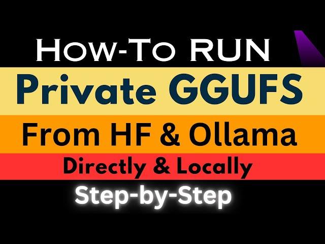 How-To Run Private GGUF Models from Hugging Face Hub Directly in Ollama