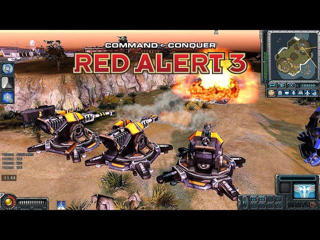 Red Alert 3 Corona MOD New Version Extension MODE Allies | Powerful BIG CANNON!