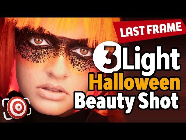 Halloween Inspired Three Light Beauty Portrait Tutorial - Studio Lighting Tutorial