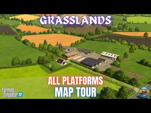 GRASSLANDS - Map Tour - Farming Simulator 22