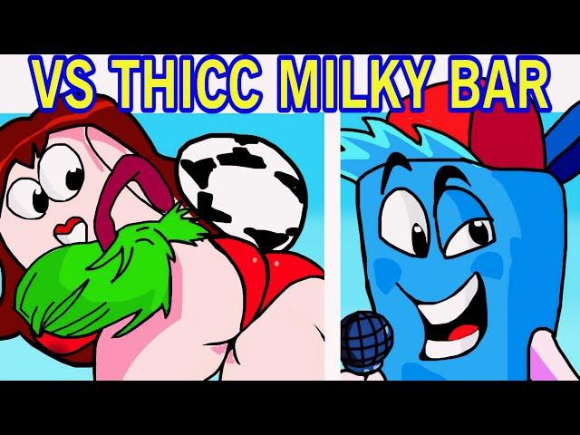 Friday Night Funkin' VS THICC MilkyBar (Brazil) | GF & BF RAP BATTLE CHOCLATE BARS (FNF Mod)