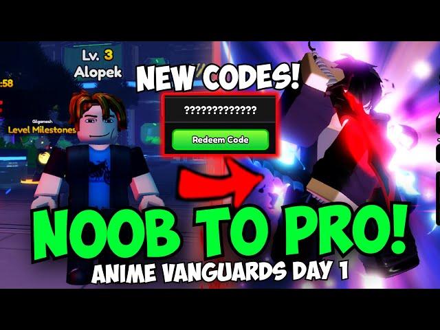 [New Codes] Noob to Pro in Anime Vanguards! Getting FIRST MYTHIC SUNG JIN WOO!