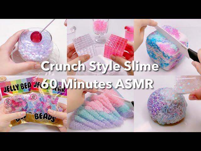 【音フェチ】60分クランチ系スライムまとめ【ASMR】Crunch Style Slime Compilation 60 Minutes ASMR