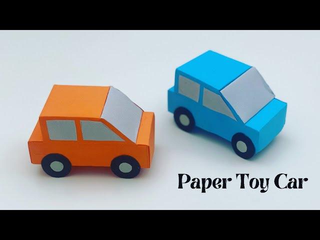 How To Make Easy Paper Toy CAR For Kids / Nursery Craft Ideas / Paper Craft Easy / KIDS crafts / CAR