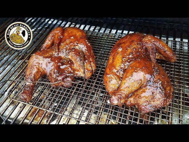 Honey Bourbon Black Pepper Glazed Smoked Chicken - REC TEC 700