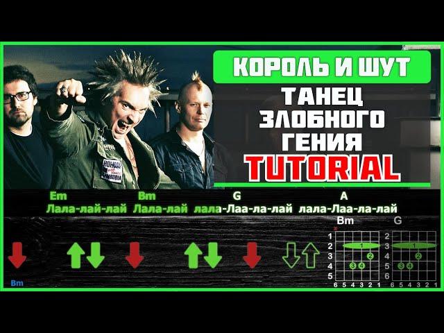 Как Играть Король и Шут - Танец Злобного Гения на Гитаре | Разбор песни (табы, аккорды и бой)