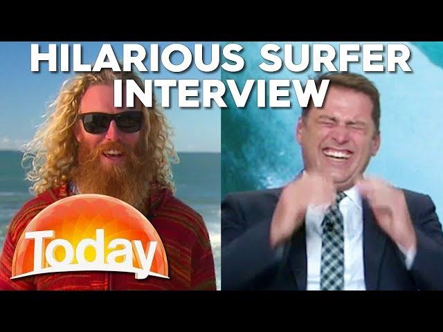 Hilarious Surfers have reporter in Stitches | TODAY Show Australia