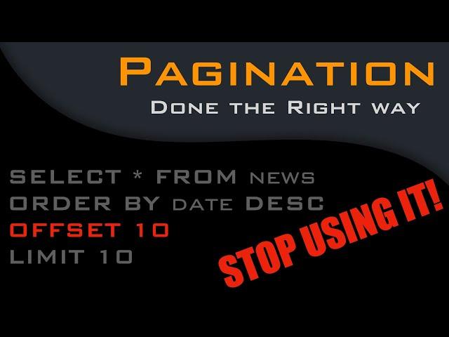 The Hidden Dangers of SQL OFFSET: Pagination Woes Explained