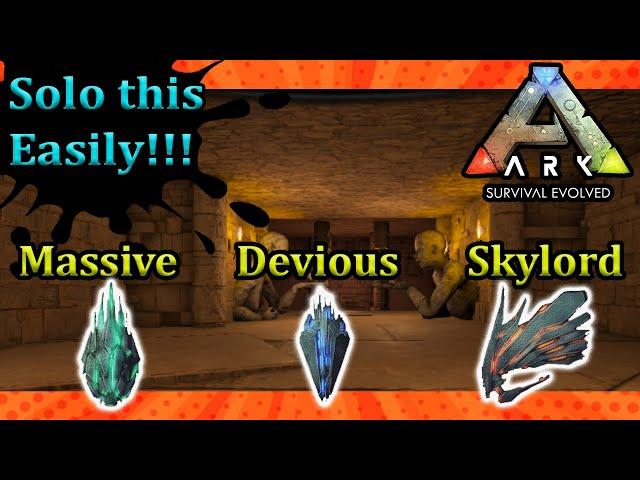 How to do the lifes labyrinth cave solo ARK Ragnarok Artfiact of skylord massive and devious Left