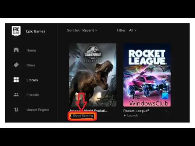 How to Stop Cloud Syncing Epic Games Launcher