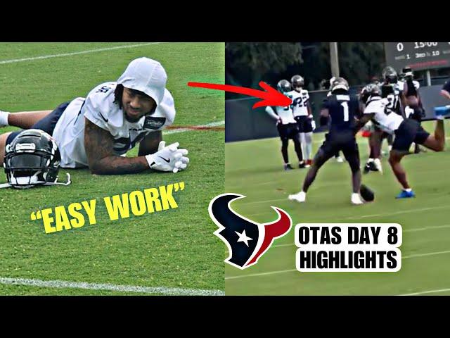 Stefon Diggs & Derek Stingley GOING AT IT! at Houston Texans HEATED OTA’s Day 8 HIGHLIGHTS