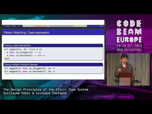 The Design Principles of the Elixir Type System - Guillaume Duboc | Code BEAM Europe 2023