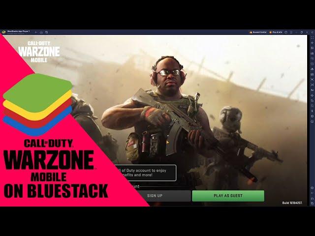 HOW TO PLAY WARZONE MOBILE IN BLUESTACKS EMULATOR | HOW TO PLAY WARZONE MOBILE IN PC