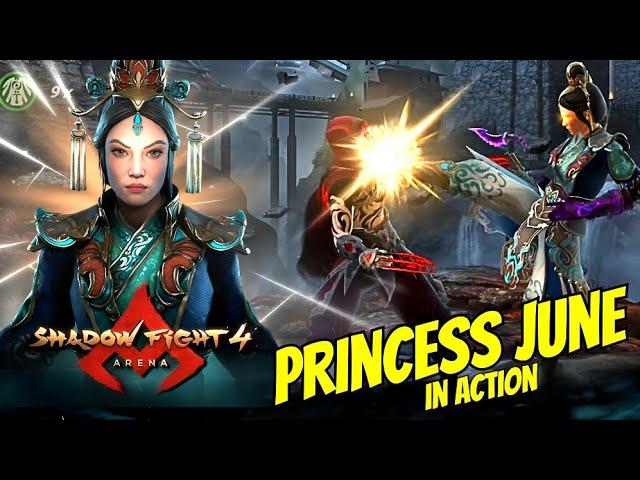 Princess June in Action  || June Darling Gameplay  || Shadow Fight Arena