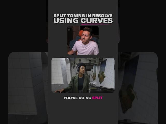 Split Toning using Curves in Resolve #davinciresolve