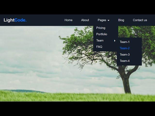 How To Make Drop Down Menu Using HTML And CSS