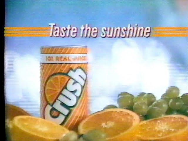 Outrageous Orange Crush 10% Real Juice Commercial (1986)