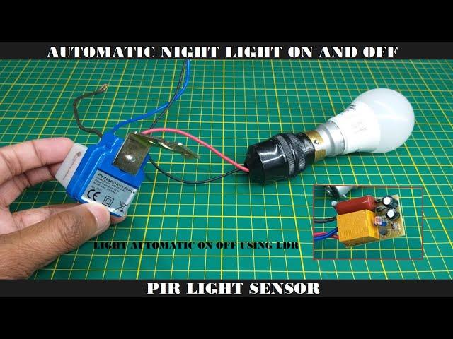 Automatic Day and Night on and Off Photocell, LDR Sensor Switch 6A for Lighting