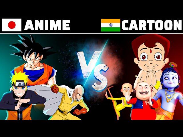 Japanese ANIME VS. Indian CARTOON | कौन है ज़्यादा मज़ेदार?