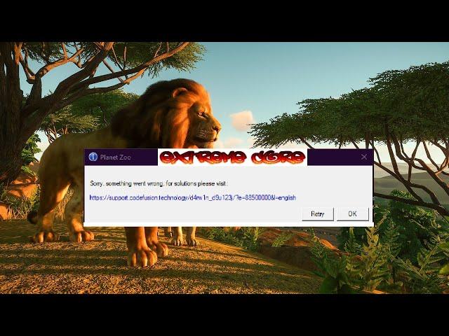 CARA MENGATASI/HOW TO FIX PLANET ZOO sorry,something went wrong