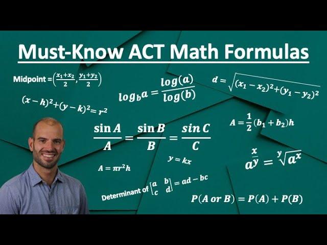 ACT Math: 100+ Must-Know Formulas To Get A 36 in 2025