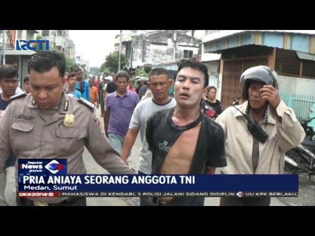 Seorang Preman Aniaya Anggota TNI di Medan, Sumatra Utara - SIM 17/10