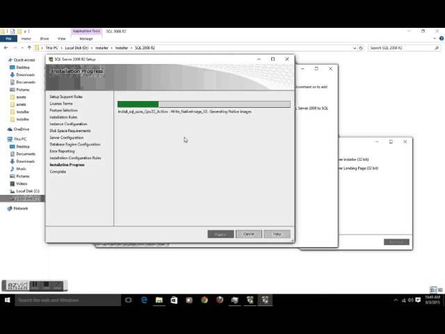 How to Install SQL Server 2008 R2 using Windows 10